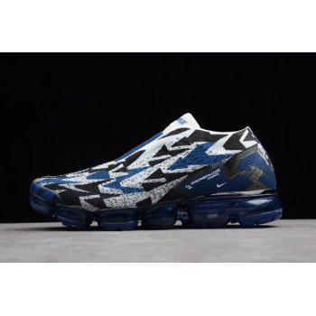 Acronym x Nike Air Vapormax FK Moc 2 Light Ashes Navy Blue-White-Black AQ0996-400 Shoes